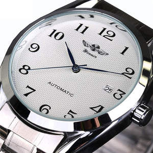 Top Luxury Brand Men Automatic Mechanical Wrist Watches Stainless Steel Business man Watch Male Clock Business Men Wrist Watch