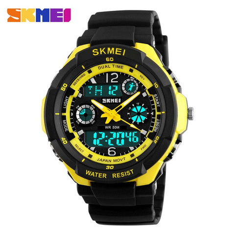 SKMEI Kids Watches Anti-Shock 5Bar Waterproof Outdoor Sport Children Watches Fashion Digital Watch Relogio Masculino 0931 1060