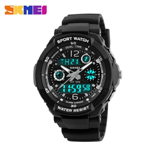 SKMEI Kids Watches Anti-Shock 5Bar Waterproof Outdoor Sport Children Watches Fashion Digital Watch Relogio Masculino 0931 1060