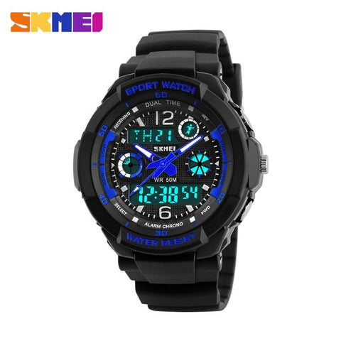 SKMEI Kids Watches Anti-Shock 5Bar Waterproof Outdoor Sport Children Watches Fashion Digital Watch Relogio Masculino 0931 1060